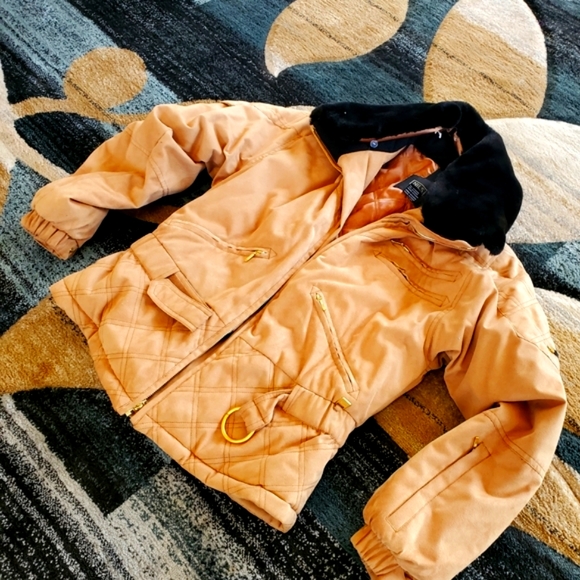 NILS Quilted Tan Winter Coat - Size 6 (EUC) - Picture 11 of 16